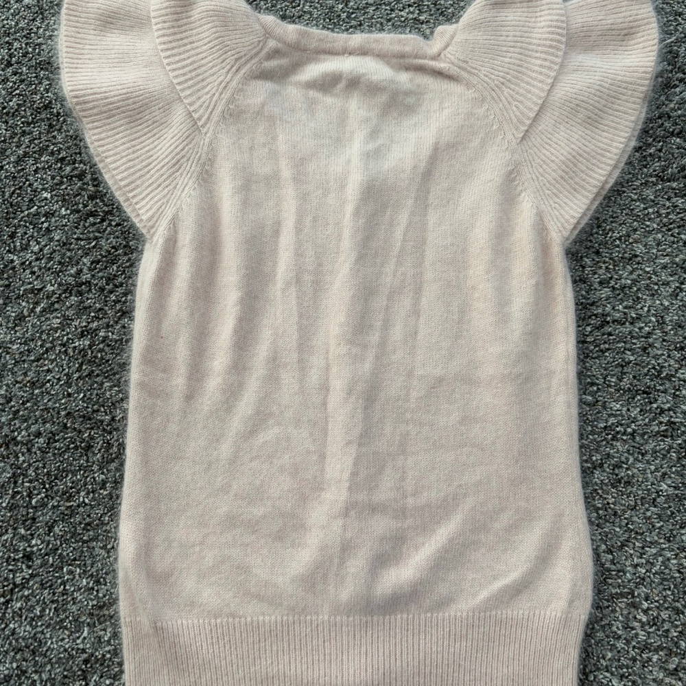 H&M- Y2K Preppy Ruffle Cardigan - Picture 3 of 5